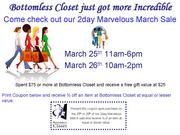 Bottom Closet 2day Marvelous March Sale