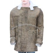 Distressed Real Leather Bane Coat
